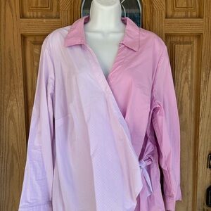 💚3/$25 NWT Cato Pink Wrap Blouse 18/20